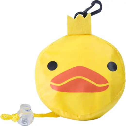 Kissa Foldable Drawstring Bag Yellow Closed
